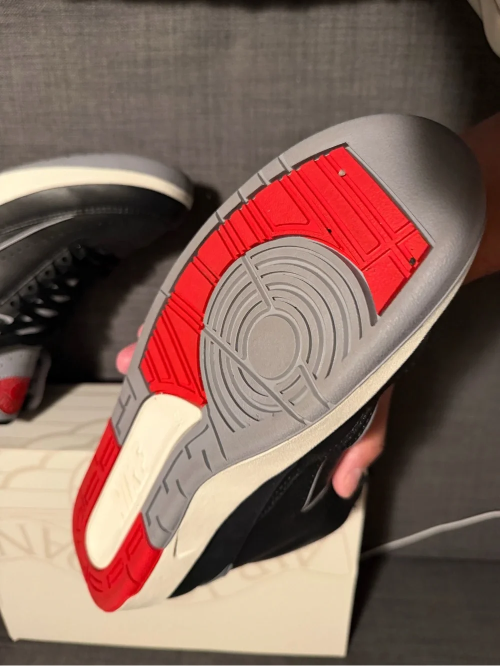 Size 10.5 Nike Jordan 2 black cement